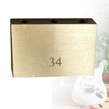 Maxbell Durable Electric Guitar Brass Block Instrument Repair Tool for Guitar Bridge 34mm