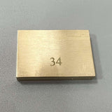 Maxbell Durable Electric Guitar Brass Block Instrument Repair Tool for Guitar Bridge 34mm