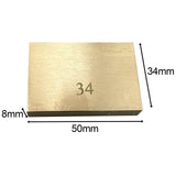 Maxbell Durable Electric Guitar Brass Block Instrument Repair Tool for Guitar Bridge 34mm