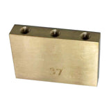 Maxbell Durable Electric Guitar Brass Block Instrument Repair Tool for Guitar Bridge 37mm