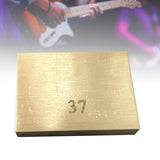 Maxbell Durable Electric Guitar Brass Block Instrument Repair Tool for Guitar Bridge 37mm