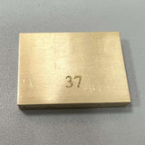 Maxbell Durable Electric Guitar Brass Block Instrument Repair Tool for Guitar Bridge 37mm