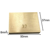 Maxbell Durable Electric Guitar Brass Block Instrument Repair Tool for Guitar Bridge 37mm