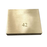 Maxbell Durable Electric Guitar Brass Block Instrument Repair Tool for Guitar Bridge 42mm