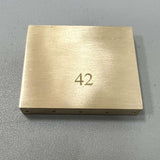 Maxbell Durable Electric Guitar Brass Block Instrument Repair Tool for Guitar Bridge 42mm