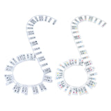 Maxbell 48" Piano Keyboard Stickers Big Letters Piano Keyboard Stickers for Kids Black