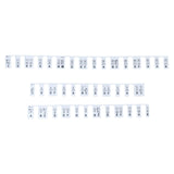 Maxbell 48" Piano Keyboard Stickers Big Letters Piano Keyboard Stickers for Kids Black