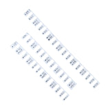 Maxbell 48" Piano Keyboard Stickers Big Letters Piano Keyboard Stickers for Kids Black