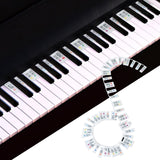 Maxbell 48" Piano Keyboard Stickers Big Letters Piano Keyboard Stickers for Kids Colorful