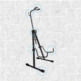 Maxbell Metal Cello Display Stand with Hook Foldable Professional Black Color Sturdy