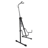 Maxbell Metal Cello Display Stand with Hook Foldable Professional Black Color Sturdy