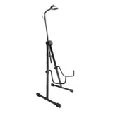 Maxbell Metal Cello Display Stand with Hook Foldable Professional Black Color Sturdy