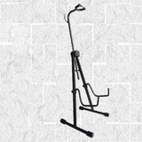 Maxbell Metal Cello Display Stand with Hook Foldable Professional Black Color Sturdy