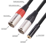 Maxbell Audio Cable Adapter Stereo Jack AUX Cable Converter Y Splitter for Home