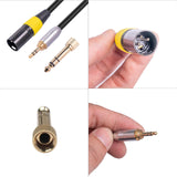 Maxbell Audio Line Microphone Cord Adapter XLR Male 3 Pin for Cameras Speakers Style A