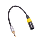 Maxbell Audio Line Microphone Cord Adapter XLR Male 3 Pin for Cameras Speakers Style A