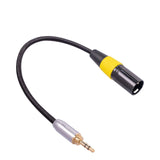 Maxbell Audio Line Microphone Cord Adapter XLR Male 3 Pin for Cameras Speakers Style A