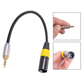 Maxbell Audio Line Microphone Cord Adapter XLR Male 3 Pin for Cameras Speakers Style A