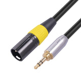 Maxbell Audio Line Microphone Cord Adapter XLR Male 3 Pin for Cameras Speakers Style A