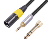 Maxbell Audio Line Microphone Cord Adapter XLR Male 3 Pin for Cameras Speakers Style B