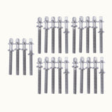 Maxbell 24 Pieces Drum Screws Drum Tension Rods Screw Rod Replacement Accessory