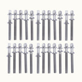 Maxbell 24 Pieces Drum Screws Drum Tension Rods Screw Rod Replacement Accessory