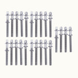 Maxbell 24 Pieces Drum Screws Drum Tension Rods Screw Rod Replacement Accessory