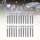 Maxbell 24 Pieces Drum Screws Drum Tension Rods Screw Rod Replacement Accessory