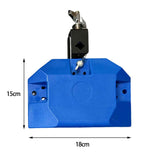 Maxbell Low High Pitched Cow Bell Adjustable Mount Bracket Noisemaker Block Blue
