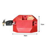 Maxbell Low High Pitched Cow Bell Adjustable Mount Bracket Noisemaker Block Red