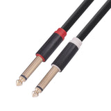 Maxbell Dual RCA to Dual 6.35mm Audio Cable Male to Male Solid for Elertronic Qrgan 1.5M
