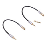 Maxbell Audio Connector Microphone Cord Adapter Converter Gold Plated for Headphones 3.5mm