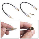 Maxbell Audio Connector Microphone Cord Adapter Converter Gold Plated for Headphones 3.5mm