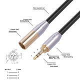 Maxbell Audio Connector Microphone Cord Adapter Converter Gold Plated for Headphones 3.5mm
