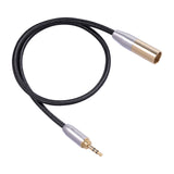Maxbell Audio Connector Microphone Cord Adapter Converter Gold Plated for Headphones 3.5mm