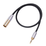 Maxbell Audio Connector Microphone Cord Adapter Converter Gold Plated for Headphones 3.5mm