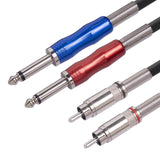 Maxbell 2 RCA Audio Interconnect Cable Audio Plug Adapter for Speaker 20cmx12cmx2cm
