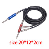 Maxbell 2 RCA Audio Interconnect Cable Audio Plug Adapter for Speaker 20cmx12cmx2cm