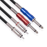 Maxbell 2 RCA Audio Interconnect Cable Audio Plug Adapter for Speaker 20cmx12cmx2cm