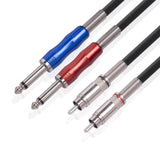 Maxbell 2 RCA Audio Interconnect Cable Audio Plug Adapter for Speaker 20cmx12cmx2cm