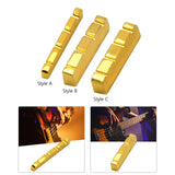 Maxbell Electric Guitar Nut Replacment Part Brass Top Nut for Electric Guitar Accs Style A