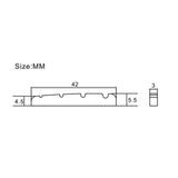 Maxbell Electric Guitar Nut Replacment Part Brass Top Nut for Electric Guitar Accs Style A