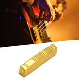 Maxbell Electric Guitar Nut Replacment Part Brass Top Nut for Electric Guitar Accs Style B