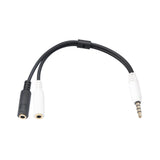 Maxbell Universal Headset Splitter Cable Durable for PC Audio Players Laptop