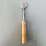 Maxbell Rolling Wheel Stringing Tool Wood Handle DIY Accessory Music Lovers Gift