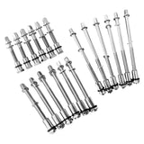 Maxbell 6 Pieces Drum Tension Rods Hardware for Snare Drum Spare Parts Replaces 6x50MM