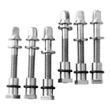 Maxbell 6 Pieces Drum Tension Rods Hardware for Snare Drum Spare Parts Replaces 6x50MM