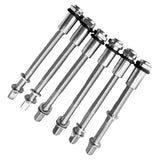 Maxbell 6 Pieces Drum Tension Rods Hardware for Snare Drum Spare Parts Replaces 6x60MM