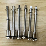 Maxbell 6 Pieces Drum Tension Rods Hardware for Snare Drum Spare Parts Replaces 6x60MM