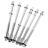 Maxbell 6 Pieces Drum Tension Rods Hardware for Snare Drum Spare Parts Replaces 6x90MM